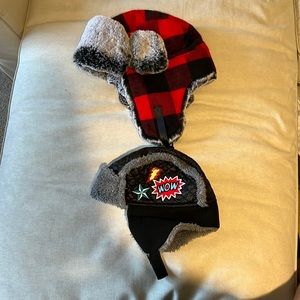 Bundle of two kids winter hats
